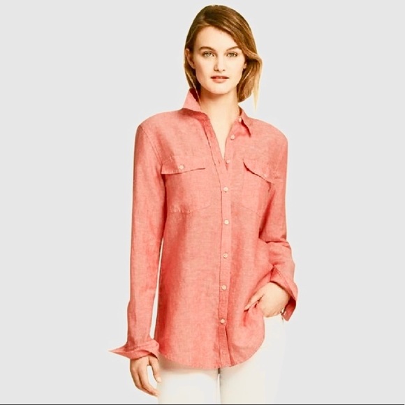 Banana Republic Linen Button Down Shirt - Picture 1 of 4